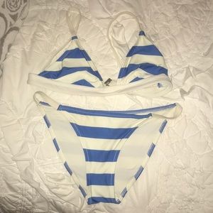 Solid and striped Morgan bikini
